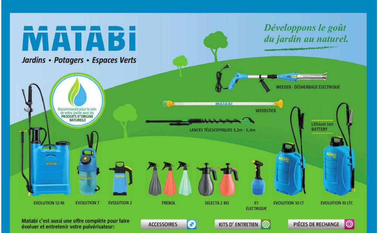 Accessoires, Kits D'entretien, Pièces De Rechange Matabi