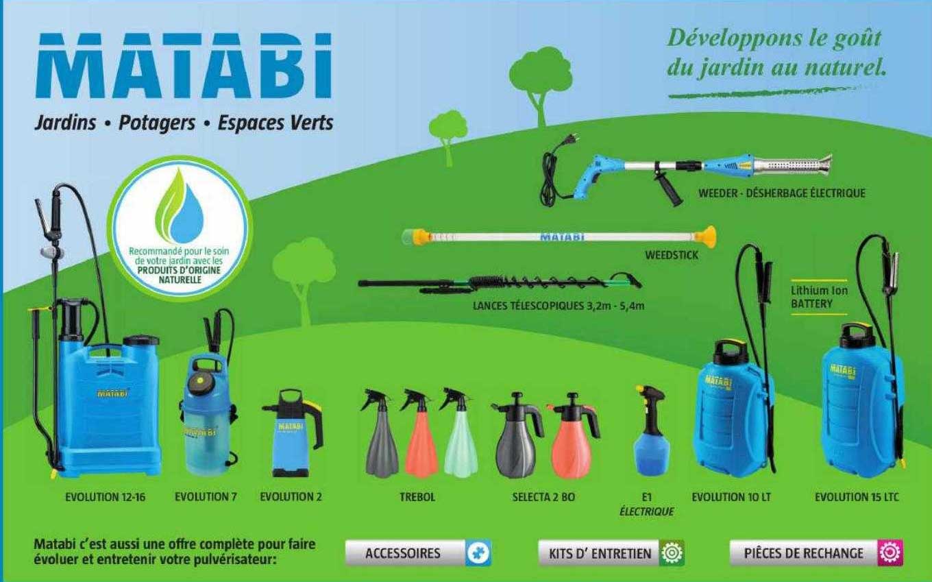 accessoires, kits d'entretien, pièces de rechange matabi