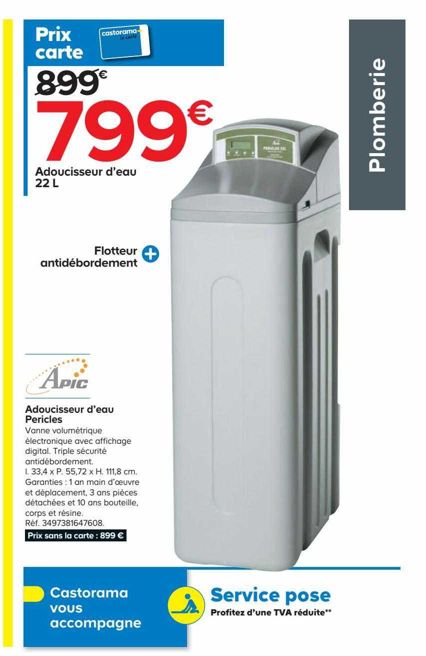 adoucisseur d'eau pericles