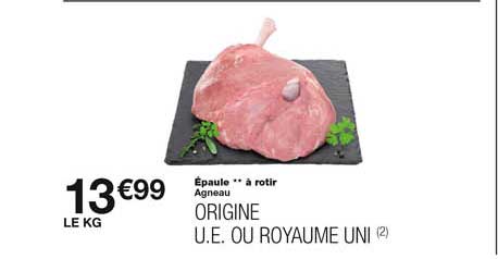 Agneau : épaule ** à Rôtir