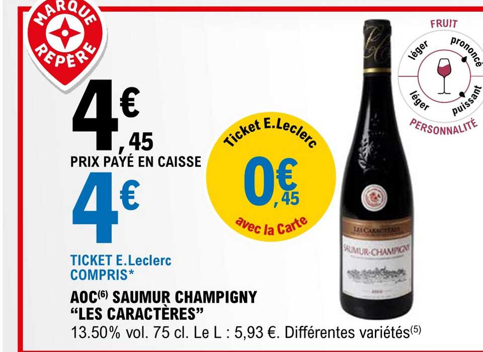 aoc saumur champigny "les caractères"