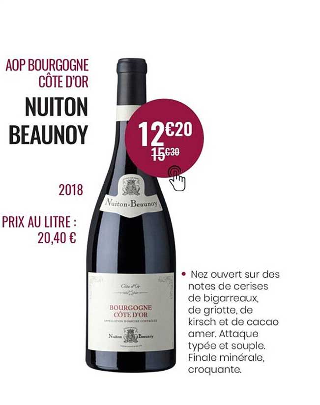 aop bourgogne côte d'or nuiton beaunoy 2018