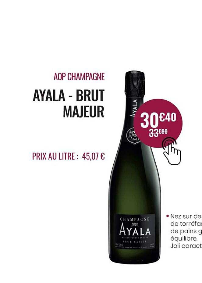 aop champagne ayala - brut majeur