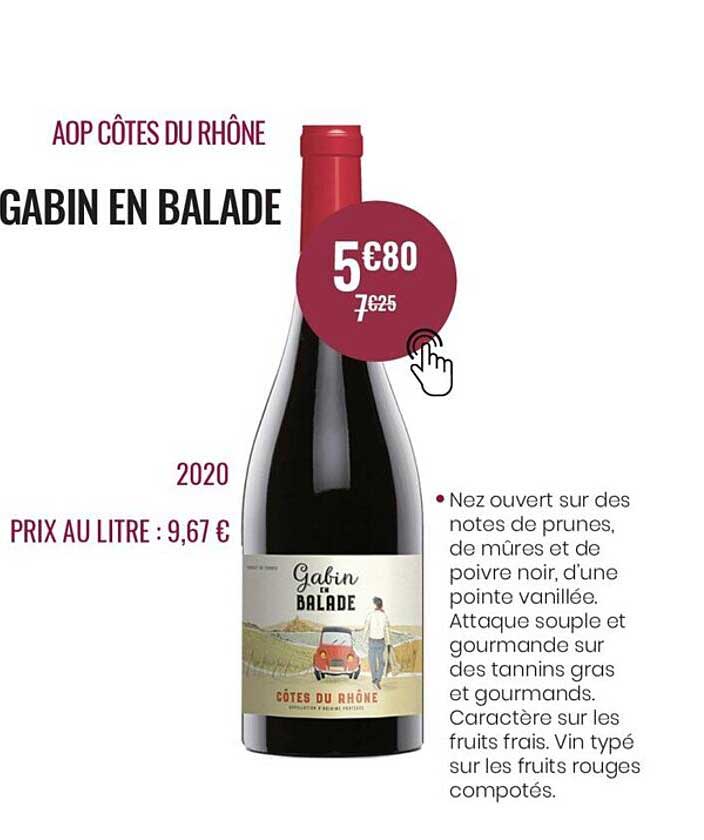 aop côtes du rhône gabin en balade 2020