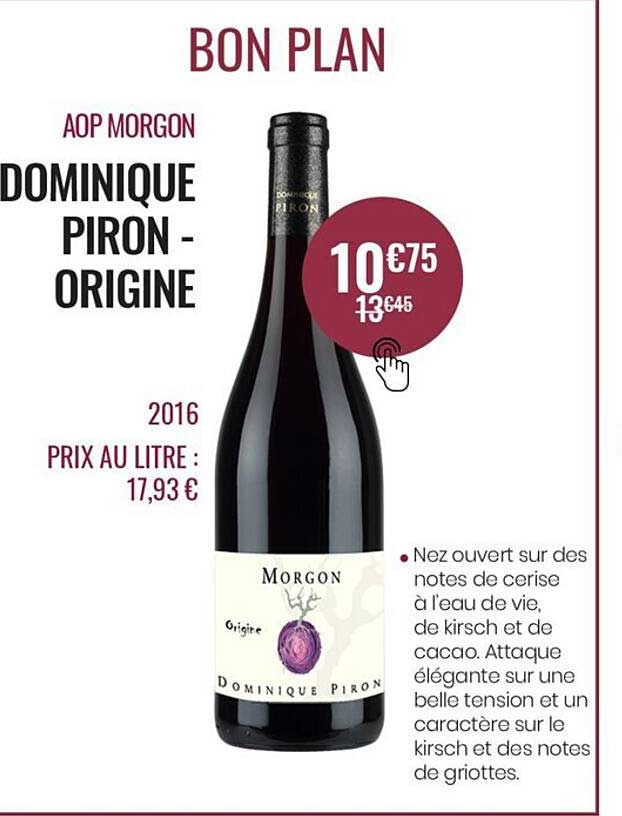 aop morgon dominique piron - origine 2016