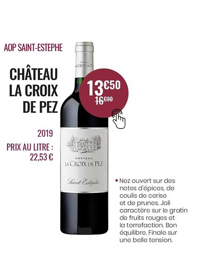 aop saint-estephe château la croix de pez 2019