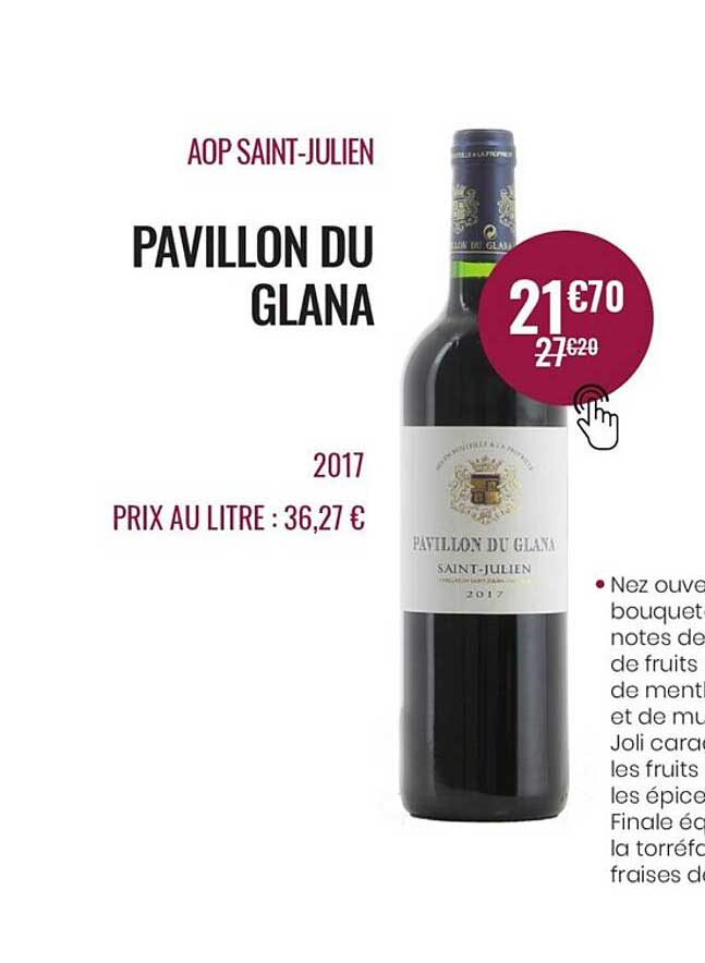 Aop Saint-julien Pavillon Du Glana 2017