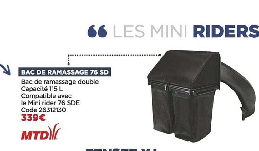 bac de ramassage 76 sd mtd