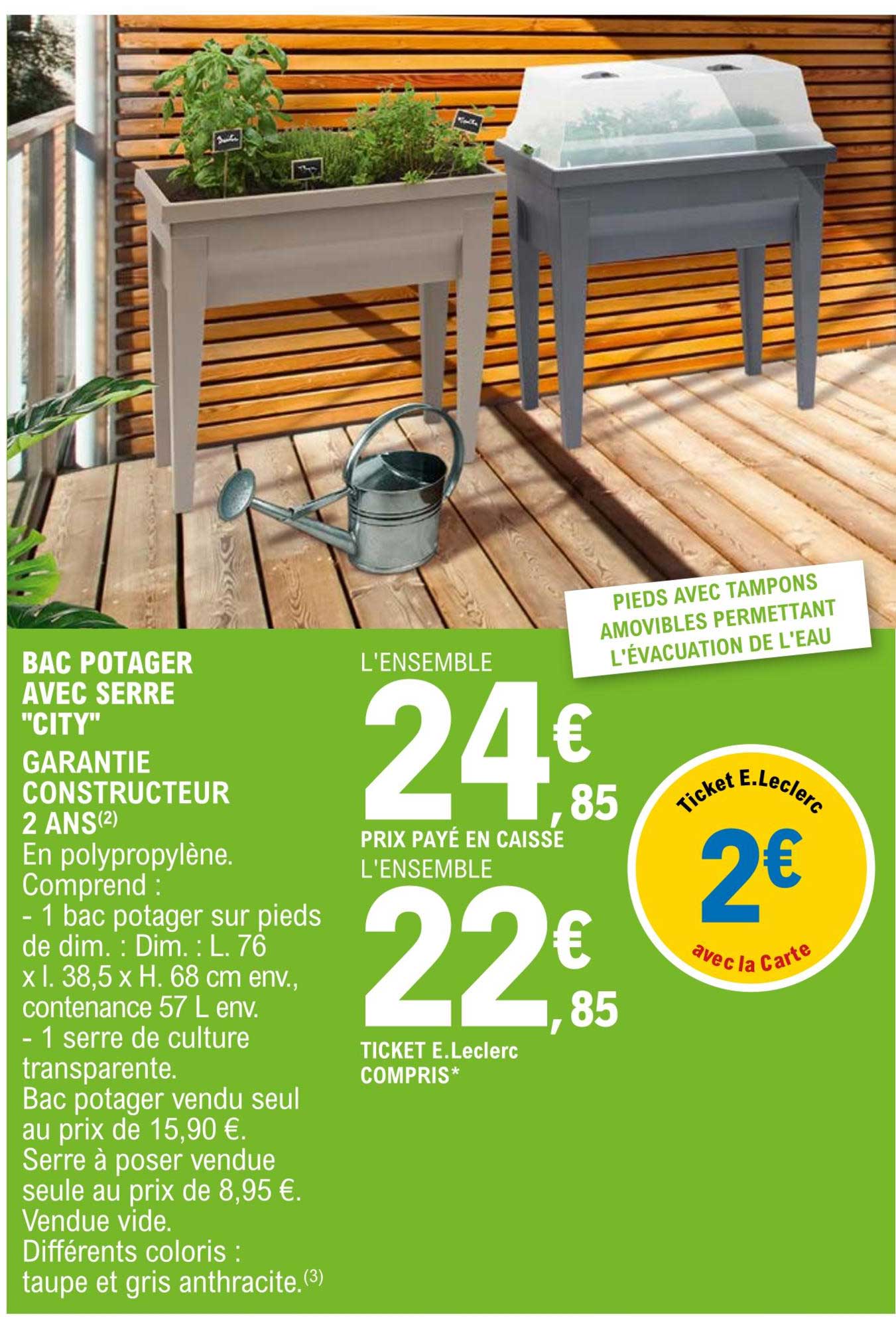 Bac Potager Avec Serre "city"