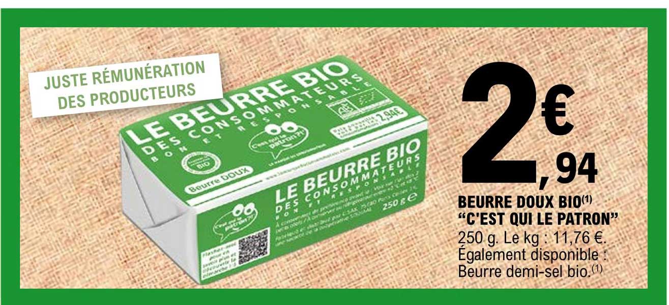 beurre doux bio "c'est qui le patron"