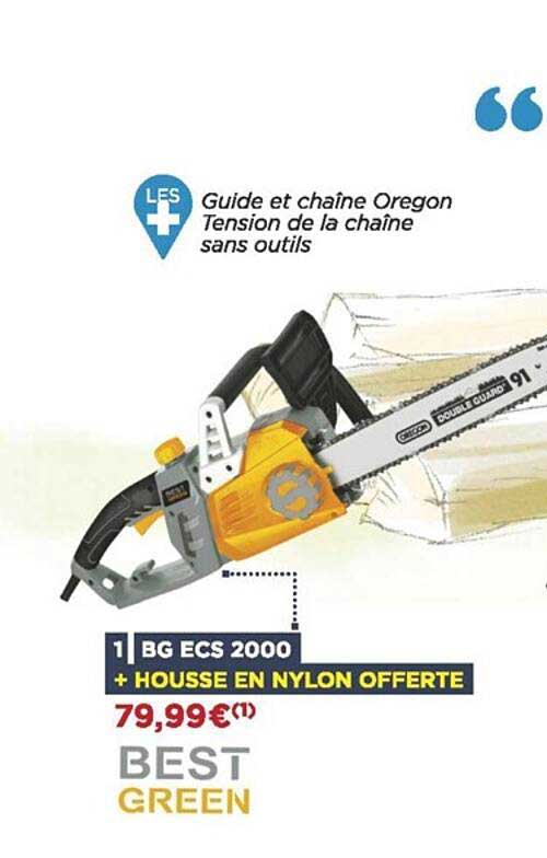 bg ecs 2000 + housse en nylon offerte best green