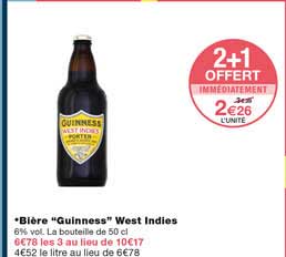 bière "guinneess" west indies