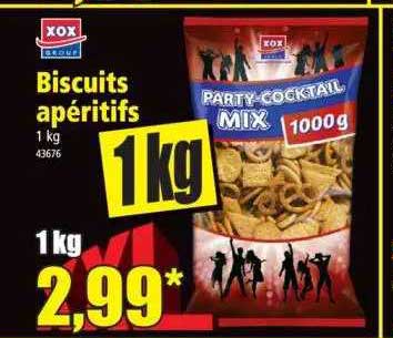biscuits apéritifs xox