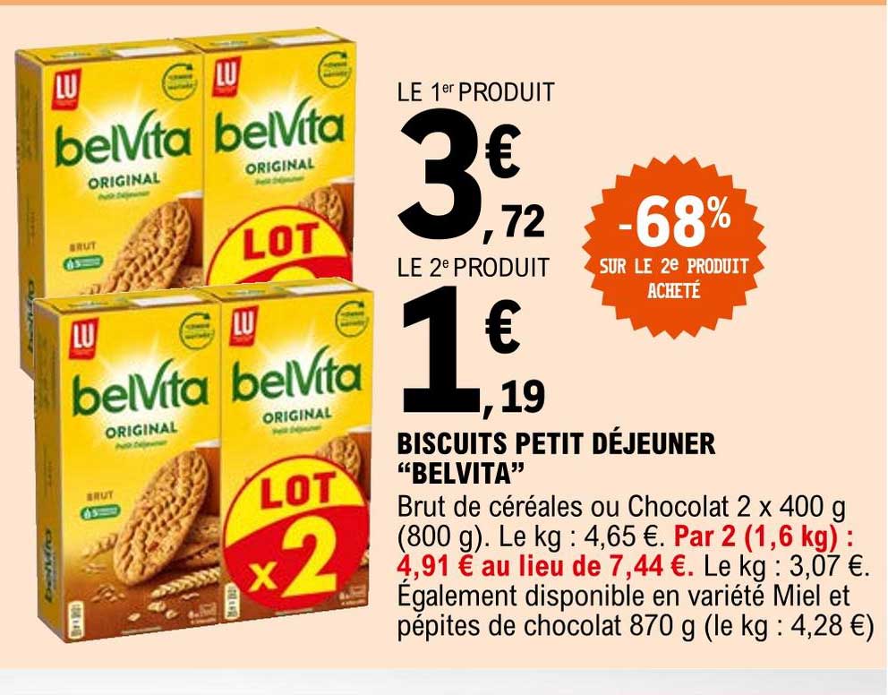Biscuits Petit Déjeuner "belvita"