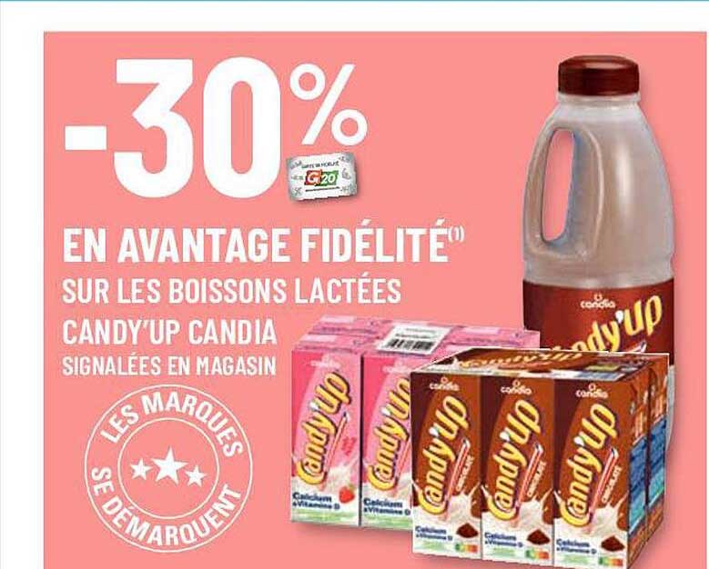 boissons lactées candy'up candia