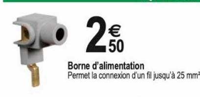 borne d'alimentation