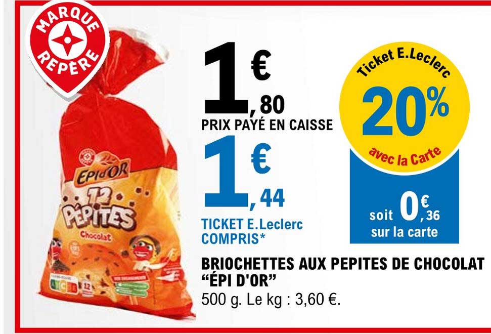 Briochettes Aux Pépites De Chocolat "épi D'or"