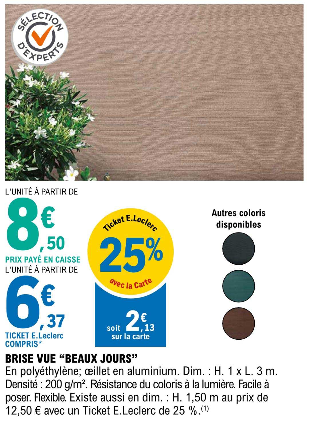 brise vue "beaux jours"