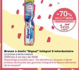 brosse à dents "signal" intégral 8 interdentaire