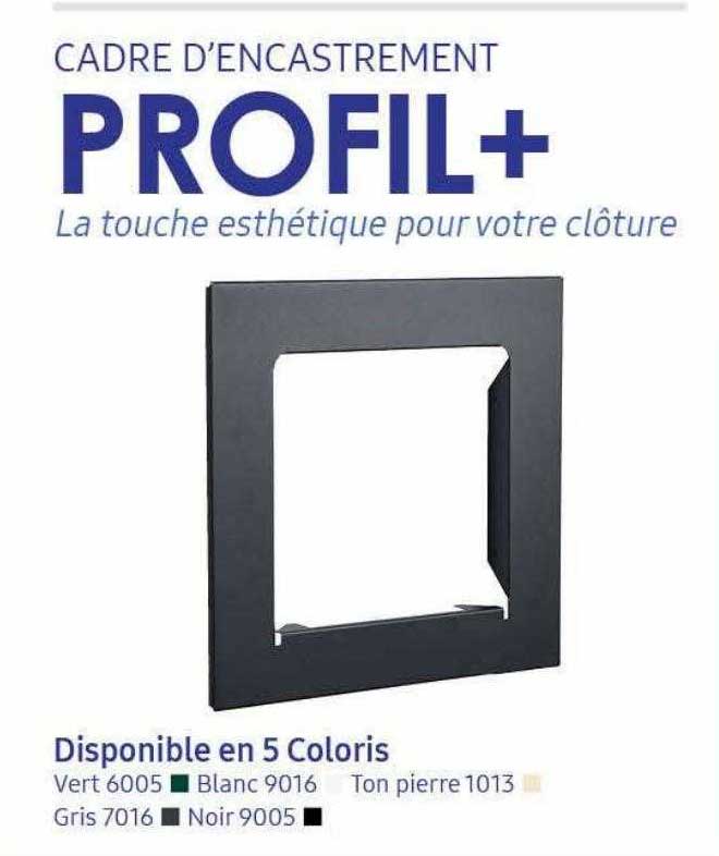 cadre d'encastrement profil+