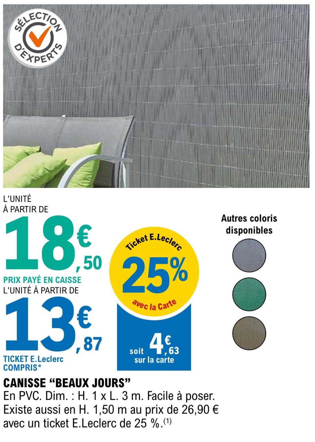 canisse "beaux jours"