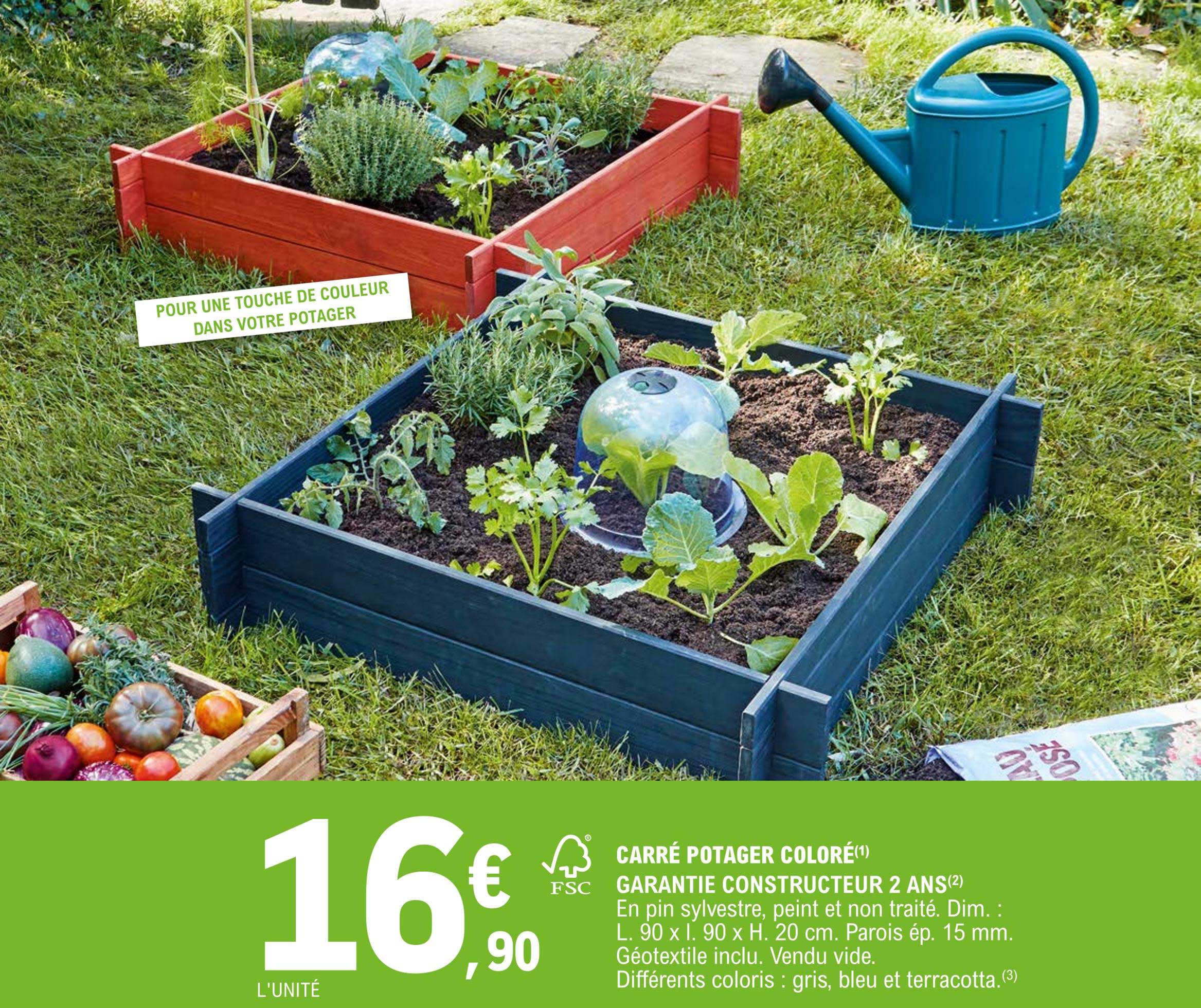 carré potager coloré