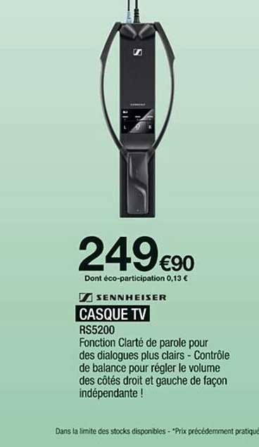 casque tv sennheiser