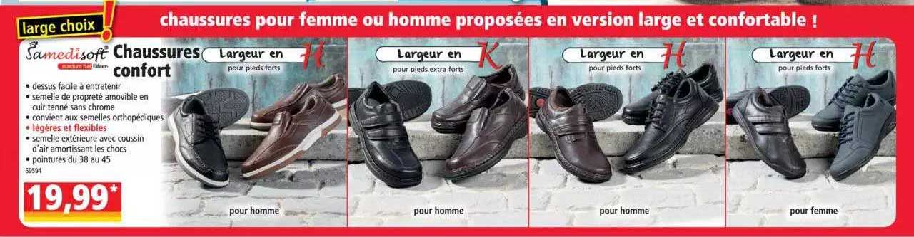 chaussures confort samedisoft