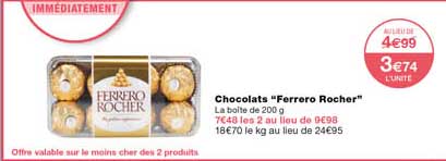 Chocolats "ferrero Rocher"