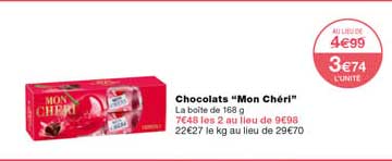 chocolats "mon chéri"