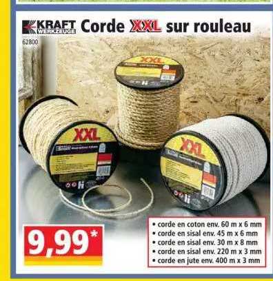 corde xxl sur rouleau kraft werkzeuge