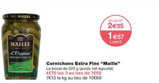 Cornichons Extra Fins "maille"