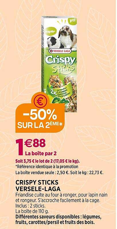 crispy sticks versele-laga