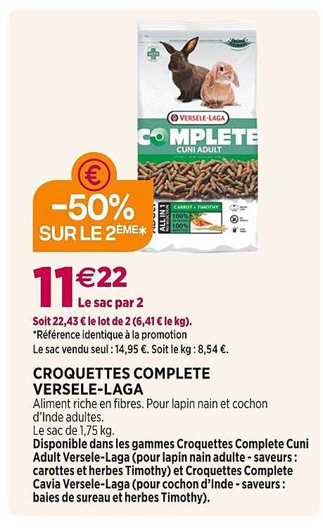 croquettes complète versele-laga