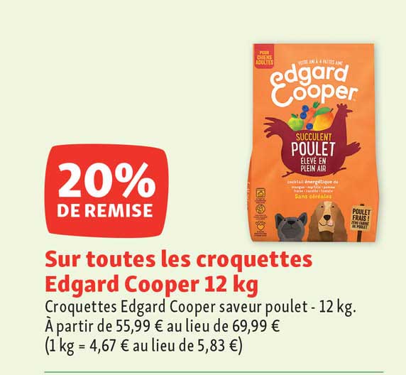 croquettes edgard cooper 12 kg