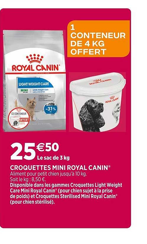 croquettes mini royal canin