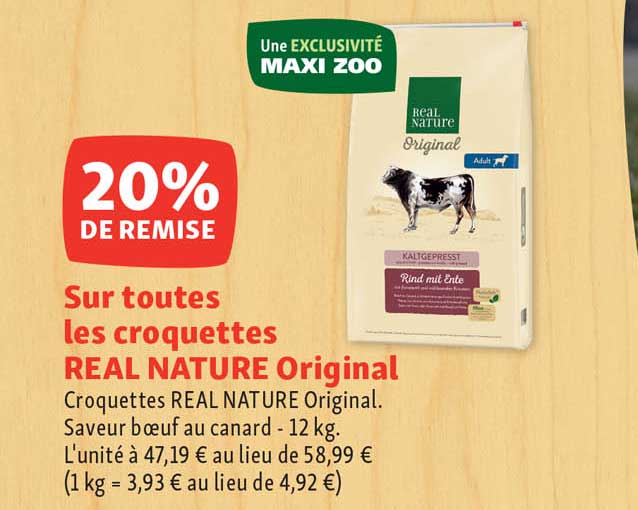 croquettes real nature original