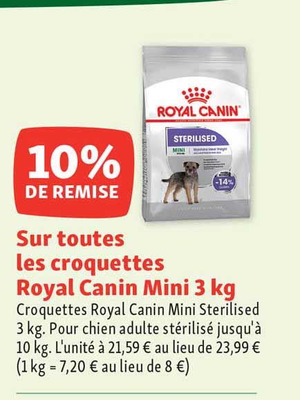 croquettes royal canin mini 3 kg