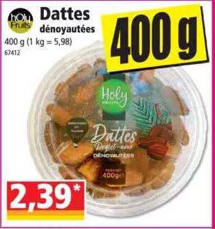 dattes dénoyautées holy fruits