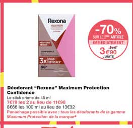 déodorant "rexona" maximum protection confidence