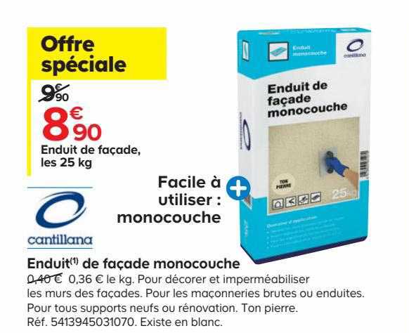 Enduit De Façade Monocouche Canillana