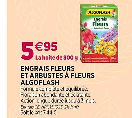 Engrais Fleurs Et Arbustes à Fleurs Algoflash