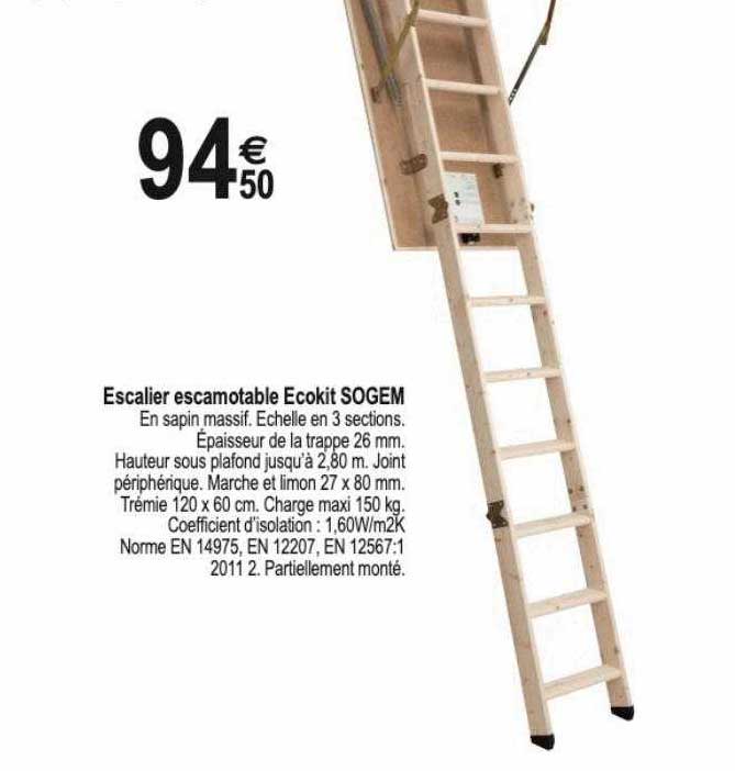 escalier escamotable ecokit sogem