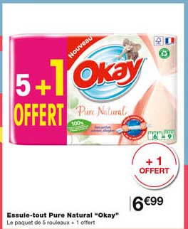 Essuie-tout Pure Natural "okay"