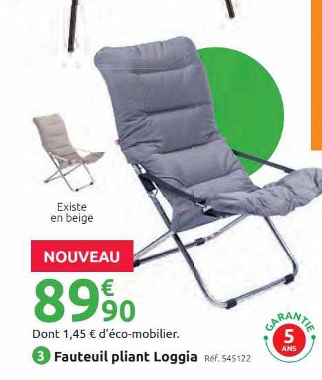 fauteuil pliant loggia