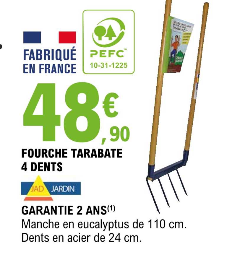 fourche tarabate 4 dents