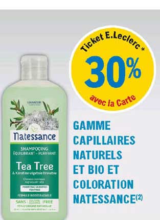 gamme capillaires naturels et bio et coloration natessance