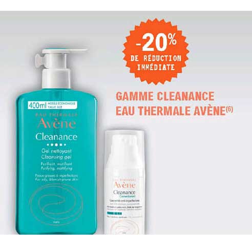 gamme cleanance eau thermale avène