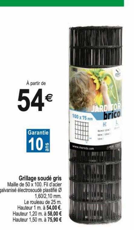 Grillage Soudé Gris