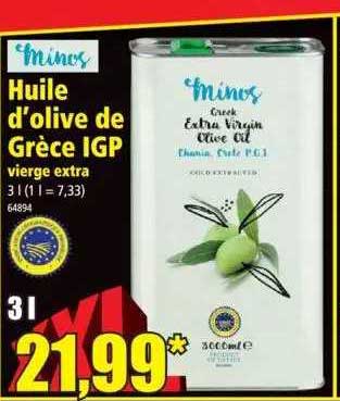 huile d'olive de grèce igp vierge extra